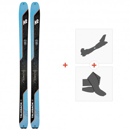 Ski K2 Talkback 96 2022 + Fixations de ski randonnée + Peaux - Rando Freeride