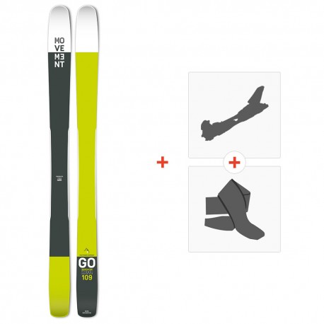 Ski Movement Go 109 Reverse Ti 2022 + Tourenbindungen + Felle - Freeride + Touren