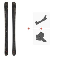 Ski Salomon N Stance 102 Black/Gray 2022 + Fixations de ski randonnée + Peaux - Pack Ski Randonnée 101-105 mm