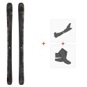 Ski Salomon N Stance 102 Black/Gray 2022 + Fixations de ski randonnée + Peaux