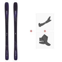 Ski Salomon N Stance W 88 Black 2023 + Fixations de ski randonnée + Peaux - Pack Ski Randonnée 86-90 mm