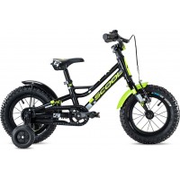 Scool FaXe 12 Black Lemon Matt Reflex Complete Bike 2020 - Urban
