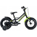 Scool FaXe 12 Black Lemon Matt Reflex Komplettes Fahrrad 2020