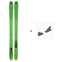 Ski Blizzard Zero G 095 Flat Green 2022 + Ski bindings