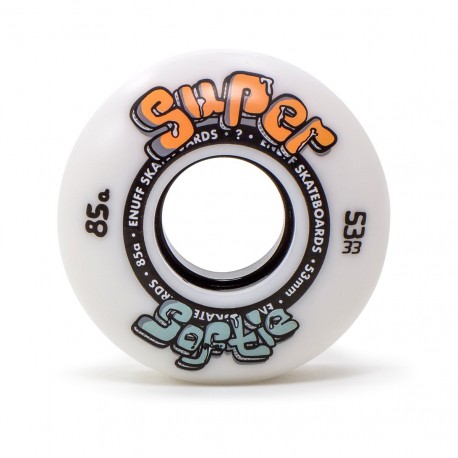 Skateboard Wheels Enuff Super Softie White 2023 - Skateboard Rollen