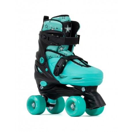 Quad skates Sfr Nebula Adjustable Black/Green 2023 - Rollerskates