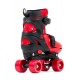 Quad skates Sfr Nebula Adjustable Black/Red 2023 - Rollerskates