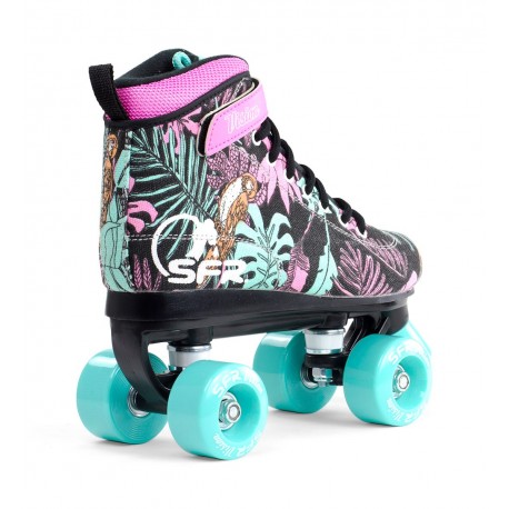 Quad skates Sfr Vision Canvas Children'S Floral Black 2023 - Rollerskates
