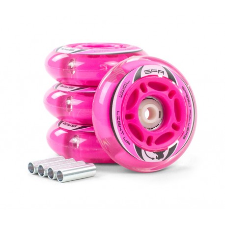 Inline Skate Wheels Sfr Light Up Inline Pink 2023 - WHEELS