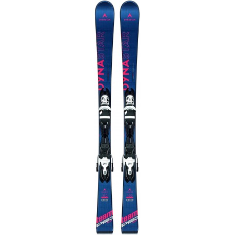 Ski Dynastar Team Speedzone XP JR + Xpress JR 7 B83 Black/White 2020 - Pack ski junior
