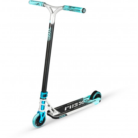 Madd Gear MGP Scooter Complete MGX Extreme E1 Silver Turquoise 2022 - Freestyle Scooter Complete