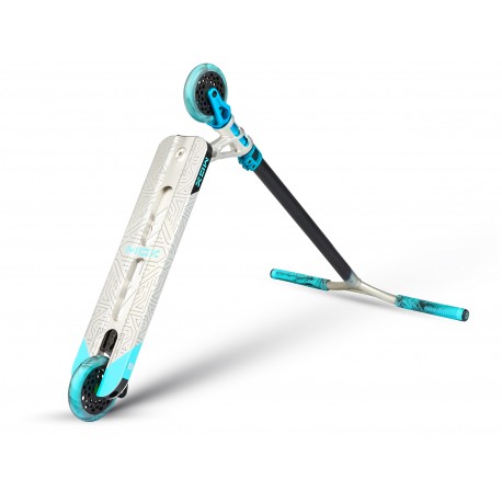 Madd Gear MGP Scooter Complete MGX Extreme E1 Silver Turquoise 2022 - Trottinette Freestyle Complète