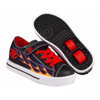 Chaussures à roulettes Heelys X2 Snazzy Black/Yellow/Red Flame 2022