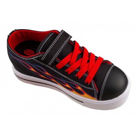 Chaussures à roulettes Heelys X2 Snazzy Black/Yellow/Red Flame 2022 - HX2 Garcons