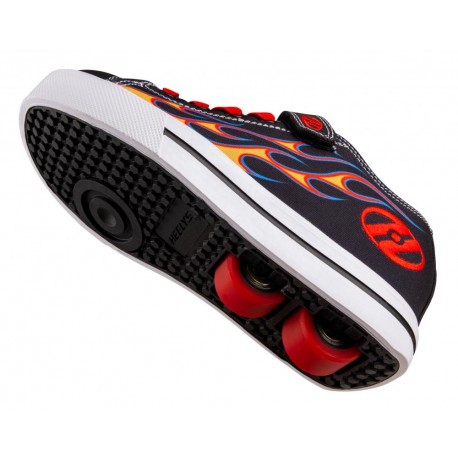 Schuhe mit Rollen Heelys X2 Snazzy Black/Yellow/Red Flame 2022 - HX2 für Jungen