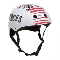 Roces Aggressive Skull 800 Helmet White/Red 2021 - Skateboard Helmet