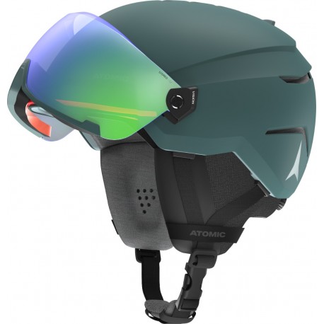 Atomic Ski helmet Savor Visor Stereo Green 2023 - Casque de Ski