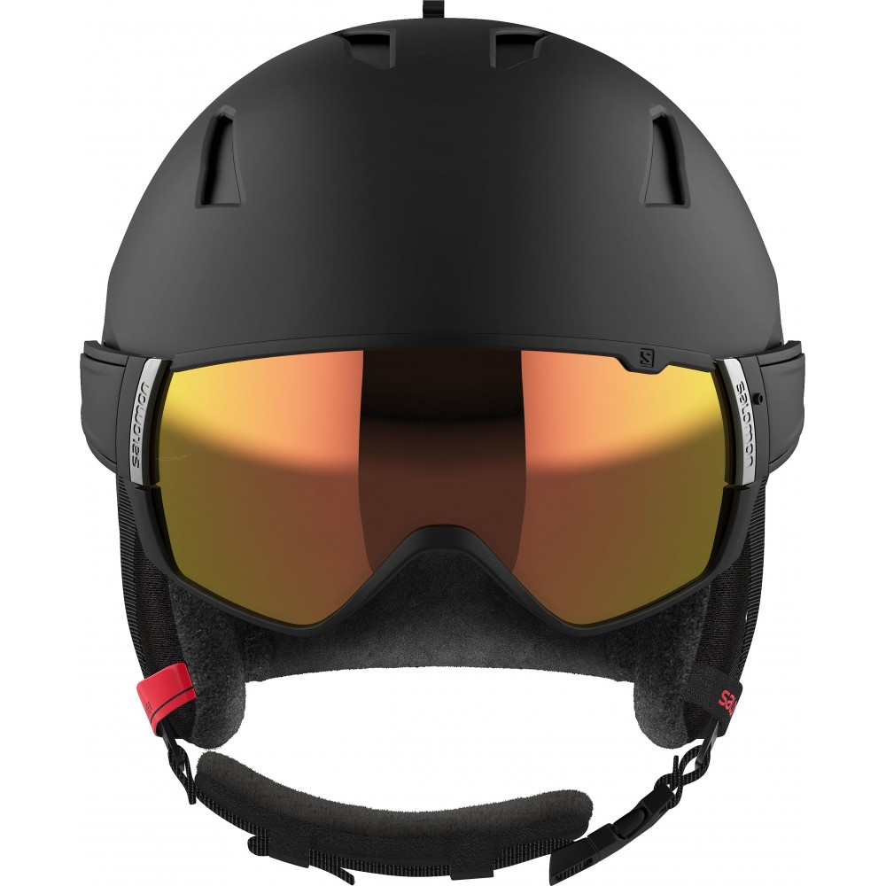 Salomon Ski Snowboard Helm DRIVER Black/Red Accent Herren 