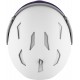 Salomon Skihelm Mirage Photo White Silver 2022 - Ski helmet with visor