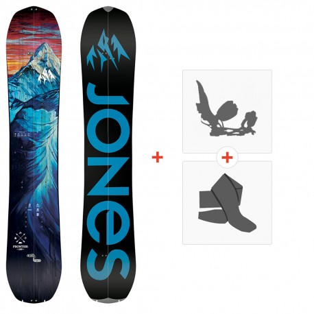 Splitboard Jones Frontier 2022 + Splitboard Bindings + Skins  - Splitboard Package - Men