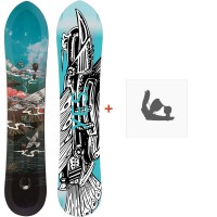 Snowboard Yes 420 Powderhull 2023 + Fixations de snowboard - Pack Snowboard Homme