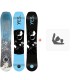 Snowboard Yes Hybrid 2023 + Fixations de snowboard - Pack Snowboard Homme