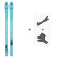 Ski Blizzard Zero G 095 Flat Blue 2022 + Touring bindings - Touring Ski Set 91-95 mm