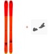 Ski Blizzard Zero G 095 Flat Orange 2022 + Ski bindings - All Mountain Ski Set