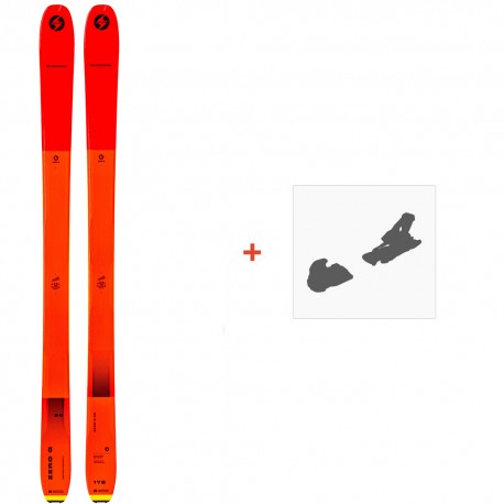 Ski Blizzard Zero G 095 Flat Orange 2022 + Skibindungen - All Mountain Ski Set