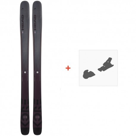 Ski Head Kore 103 W 2022 + Fixations de ski - Pack Ski Freeride 101-105 mm