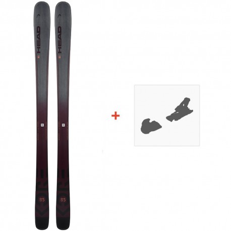 Ski Head Kore 85 W 2022 + Fixations de ski - Ski All Mountain 80-85 mm avec fixations de ski à choix