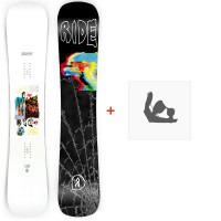 Snowboard Ride Burnout 2022 + Snowboard Bindungen - Snowboard-Set Herren