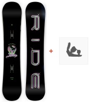 Snowboard Ride Saturday 2022 + Fixations de snowboard - Pack Snowboard Femme