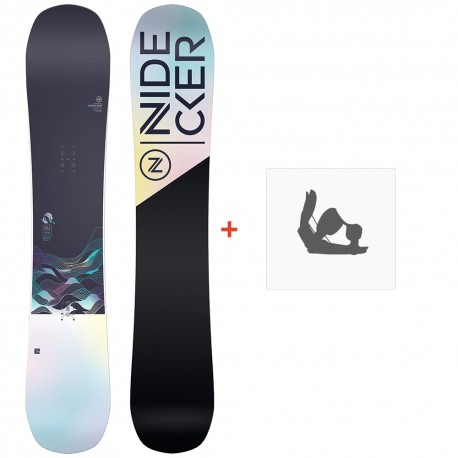 Snowboard Nidecker Ora 2023 + Snowboard bindings - Pack Snowboard Femme