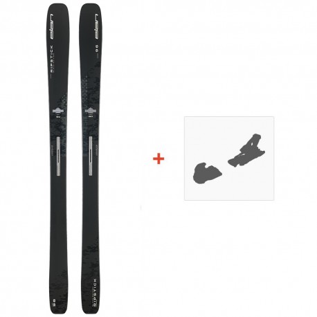 Ski Elan Ripstick 96 Black Edition 2023 + Fixations de ski - Pack Ski Freeride 94-100 mm