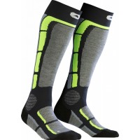 Monnet Backside - chaussettes de ski Grey Green 2022 - Socks