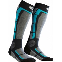 Monnet Backside - chaussettes de ski Grey Blue 2022 - Chaussettes