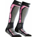 Monnet Backside - chaussettes de ski Grey Pink 2022