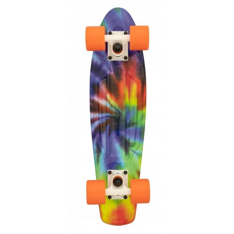 Plastic Skateboard D Street Tie-Dye 23 2023 - PLASTIC SKATEBOARD