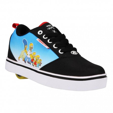 Chaussures à roulettes Heelys X Simpsons Pro 20 Prints Black/Cyan/Multi 2022 - Heelys Garçons