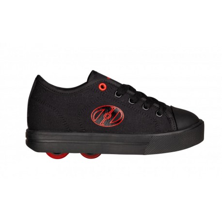 Chaussures à roulettes Heelys X2 Classic Black/Red Logo Canvas 2022 - HX2 Garcons