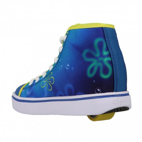 Schuhe mit Rollen Heelys X Spongebob Hustle Blue/Yellow 2022 - Heelys für Jungen