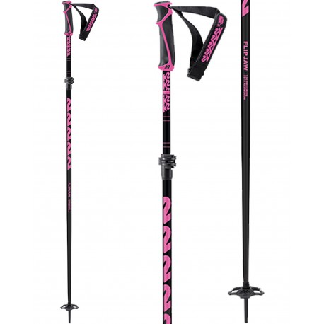 Ski Pole K2 Freeride Flipjaw 120 Pink SMU 100-120 Cm 2020 - Ski Poles