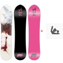 Snowboard Yes 420 Uninc Jps 2022 + Fixations de snowboard