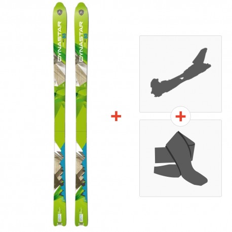 Ski Dynastar Cham Alti 83 2014 + Alpine Touring Bindings + Climbing skin - Touring Ski Set 80-85 mm