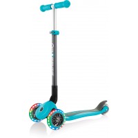 Globber | Primo Foldable Lights | Anodized T Bar | Teal 2022 - Kids Scooter