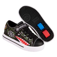 Chaussures à roulettes Heelys X2 Snazzy Black/Camo Shark 2022 - HX2 Garcons