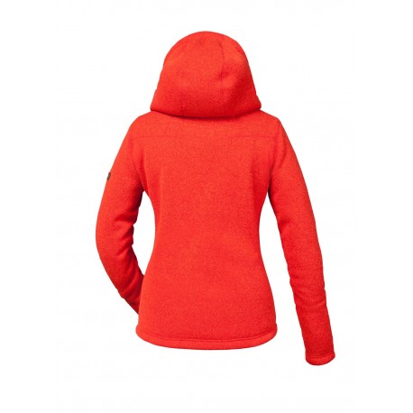 Veste Pyua Tide Hooded Full Zip Fleece Red Melange - Fleece Jackets