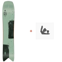 Snowboard Amplid Spray Tray 2023 + Fixations  - Pack Snowboard Homme
