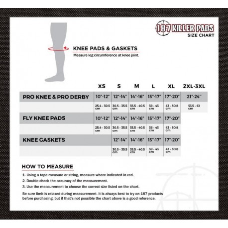 187 Killer Pads Pro Knee Black/White JNR 2022 - Knee Pad
